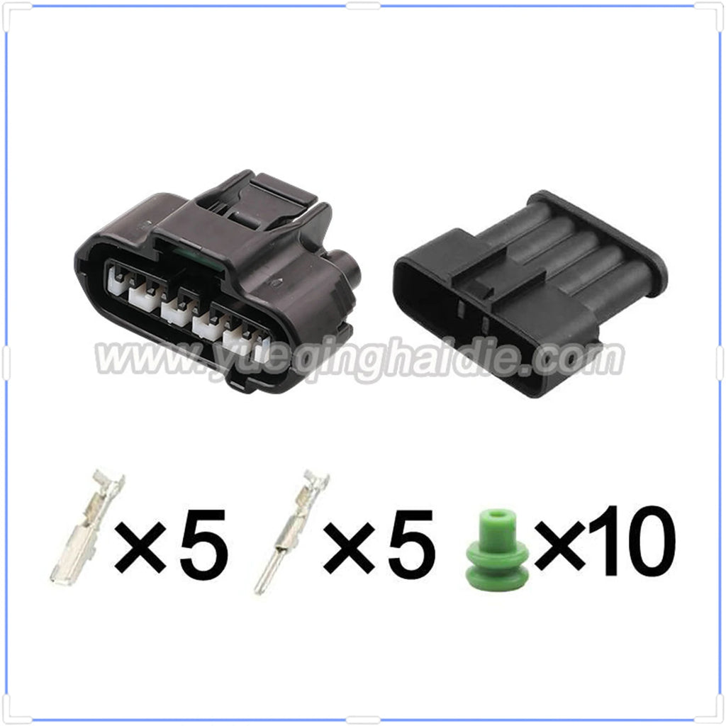 5-Pin Connector Waterproof 2.2mm Male Female Connector Auto Wiring Harness Cable Socket for Toyota 7283-1056-30 90980-11232