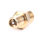 1/4 Inch NPT Solid Nickel Plated Brass Air Compressor Tank Fill Valve 6.35mm Male NPT Standard Thread Core Rated To 2g00psi