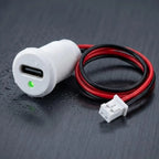 1-5pcs 2-Pin Type-C Connector with Female Socket Fast Charging Jack Waterproof USB Charging Port USB-C Charger Plug and Socket