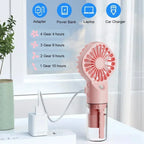 Portable Handheld Spray Fan - Mini Air Cooler with Water Refill, Humidifying Function & Powerful Airflow for Personal Use Amagi