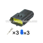 3-Pin Connector Waterproof 1.8mm Male Female Connectors Automotive Wire Harness Cable Socket For Hyundai Denso 174357-2 174359-2