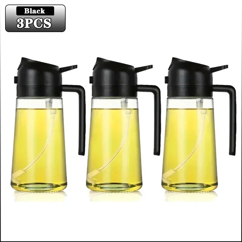 Glass Oil Spray Can Can Spray Dual-use Kitchen Utensils Glass Oil Bottle Press Type Spray Kitchen Tools Outdoor Barbecue Amagi