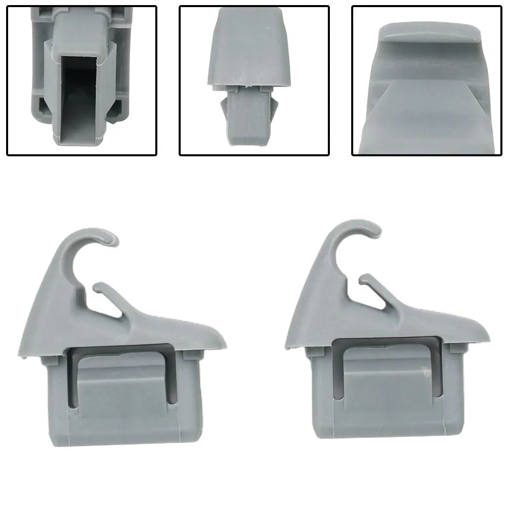 2Pcs Sun Visor Holder Clip Grey MR654343 For Mitsubishi Lancer Outlander Sport ASX Car Gray Sun Plate Clamp Holder Hook