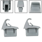 2Pcs Sun Visor Holder Clip Grey MR654343 For Mitsubishi Lancer Outlander Sport ASX Car Gray Sun Plate Clamp Holder Hook