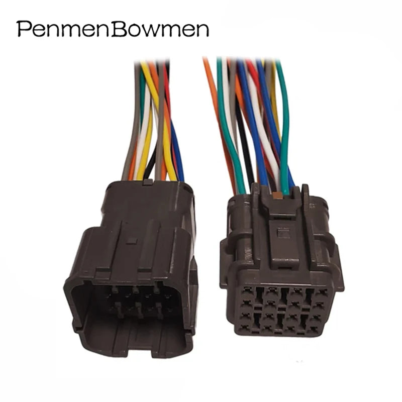 1 Set 1 2 3 4 6 8 12 14 16 Pin Car Xenon Lamp Fuel Pump Assembly Electrical Connectors Wire Harness Plug 7222-7544-40