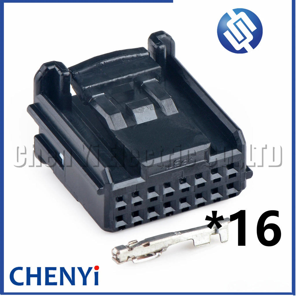 16 Pin Automotive connector Car Audio Navigation Rearview wire harness Plug 1379678-1 1379665-1 1379678 1379665