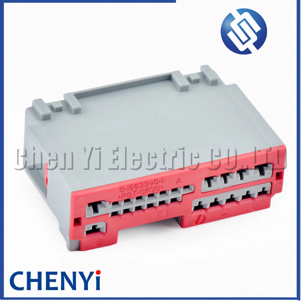 24 Pin Car CD power amplifier DSP connector headlight control module C2129 plug 30700-1244 0-1563340-1 1563339-1 For Buick Ford