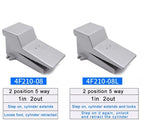 Lockable Pneumatic Foot Pedal Valve Switch, 2 Position 5 Way Air Control Valve FV320 FV420 4F210-08GL for Industrial Machinery