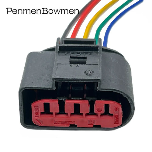 1 Set 5 Pin Car Air Flow Electrical Cable Connectors Waterproof Female Wire Harness Plug 1J0973775A