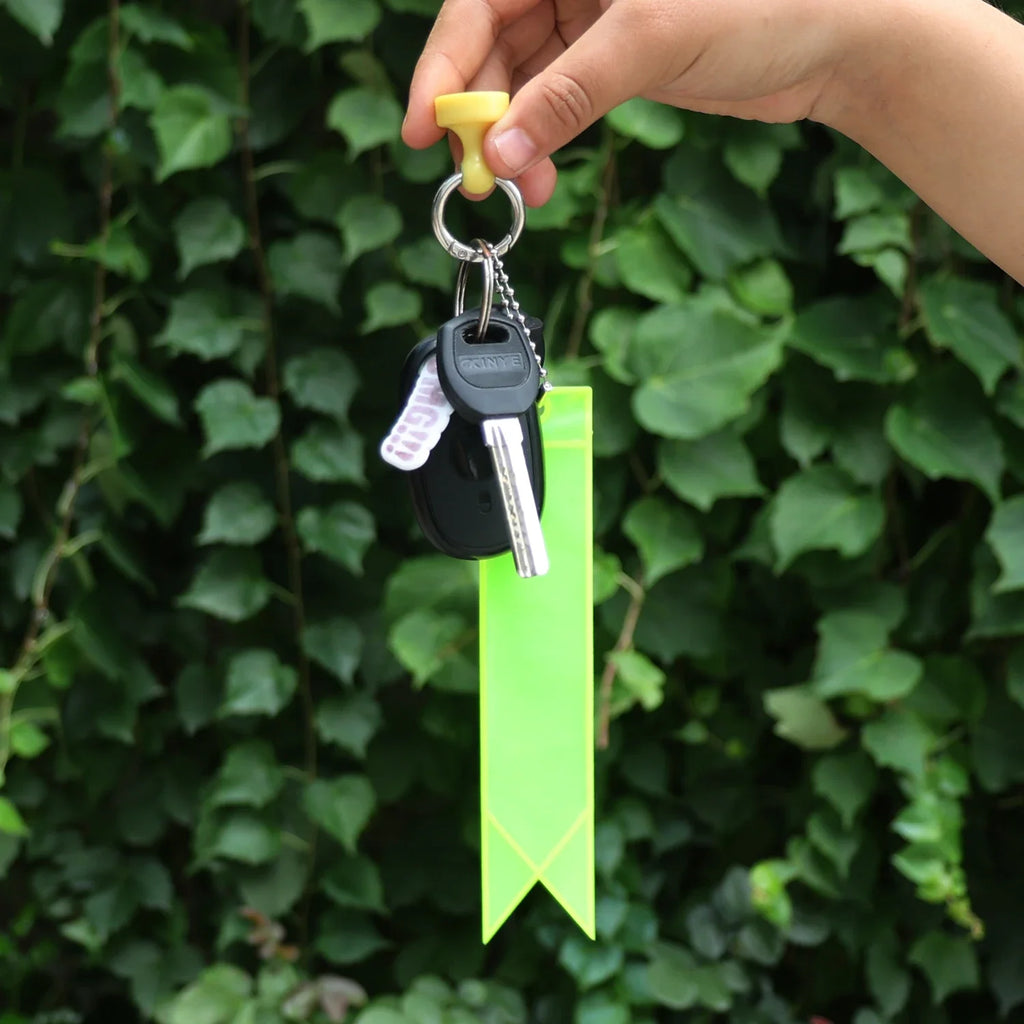 Reflective Keychain Reflector with Chains PVC Reflective Reflector Pendants for School Bag Cycling Backpack Night Riding Warning