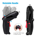 47-Piece Cordless Electric Screwdriver Kit with LED Light, Rechargeable Multifunctional Drill Driver for Home Projects