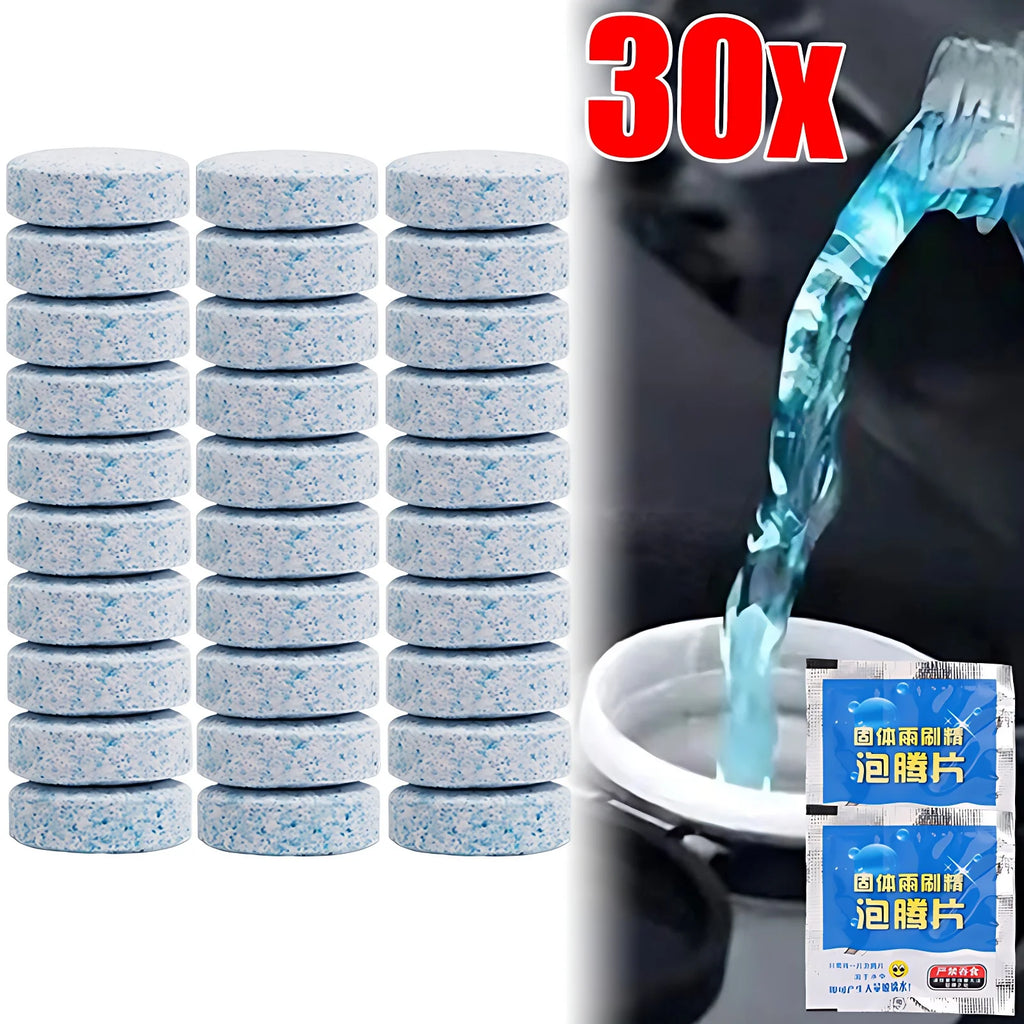300/10PCs Solid Car Windshield Cleaners Effervescent Tablets Windscreen Window Glass Dust Wiper Car Wash Tool Car Accessories