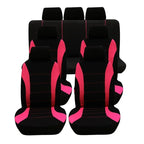 Auto Parts Car Seat Cover Polyester Fabric 5 Piece Set Four Season Universal Airbag Safe Truck Van Front/Rear Cushion amagi