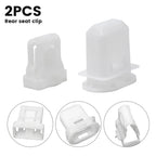 2 Pcs Rear Seat Cushion Seat Fixing Grommet Clip White Nylon For Toyota 72693 12080 Rear Seat Retention Cards