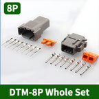 Deutsch DTM Series Sealed Connector Kit (DTM06 & DTM04) 1-10 Boxes - Automotive Waterproof Plug with Terminals & Pins for Truck