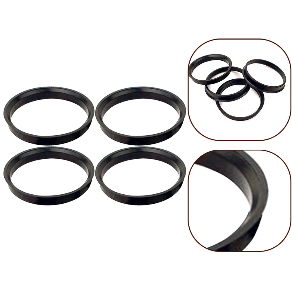 4Pcs Automotive Car Plastic Wheel Hub Centering Rings 74.1 X 72.6 Mm For BMW Wheel Bore Center Spacer Black Hubrings Bore