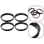4Pcs Automotive Car Plastic Wheel Hub Centering Rings 74.1 X 72.6 Mm For BMW Wheel Bore Center Spacer Black Hubrings Bore