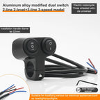 Motorcycle Headlight Switch Spotlight Fog Light Button Retro Moto Pit Dirt Bike Motorbike Accessories ATV Three Speed Adjustment