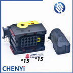 15 Pin ECU connector Female Socket Plug 1-1534126-1 2-1534126-1 1-1355218-2 1394049-1 With Pins Cover For  LEAVYSEAL Series