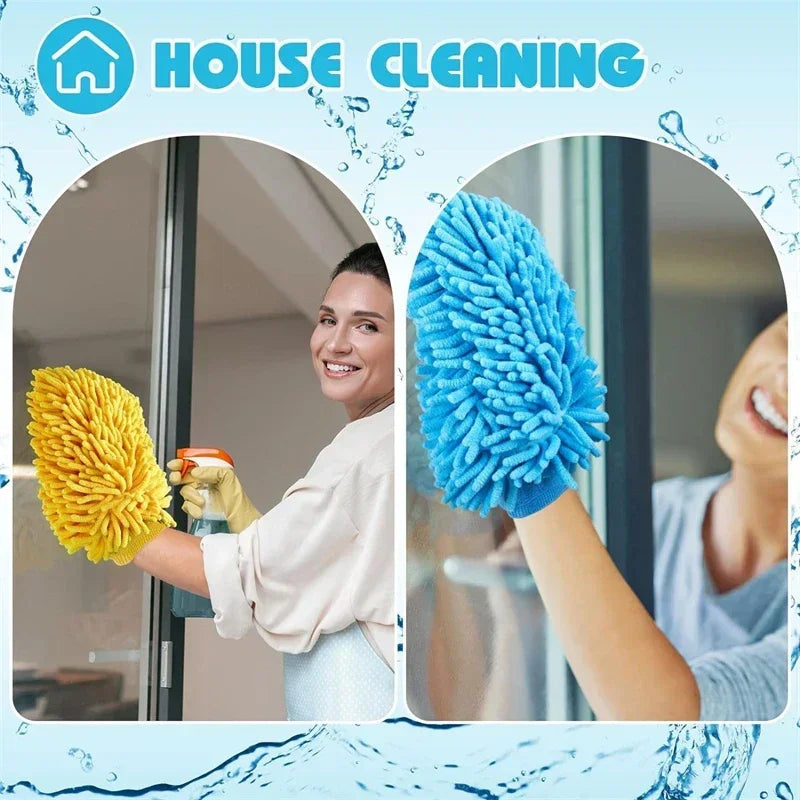 Car Wash Gloves Washing Wiper Car Cleaning Towel Auto Dust Washer Mitt Microfiber Gloves Car Wash Household Washing Amagi