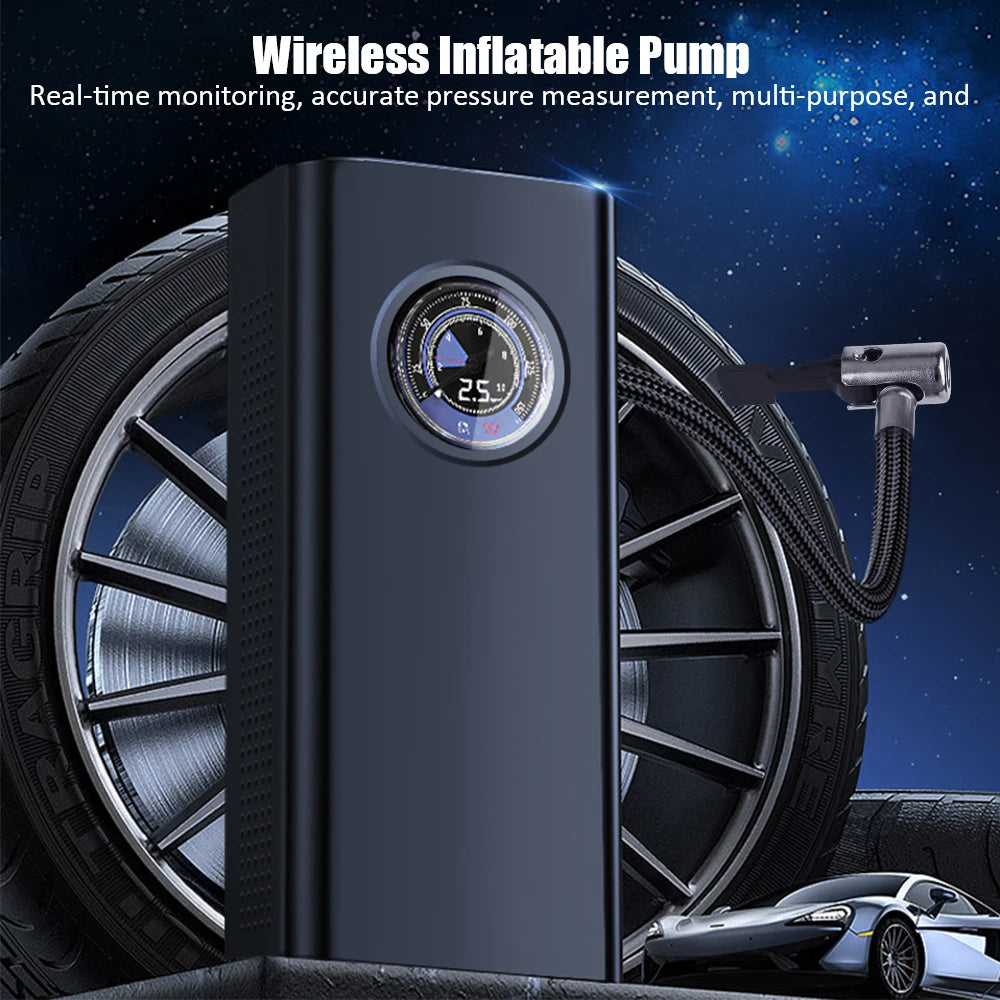 Inflator Portable Air Compressor 3000mAh Air Pump for Car Tires Electric Bike Tire Motorcycle Auto Ball Bicycle 5V USB Charge
