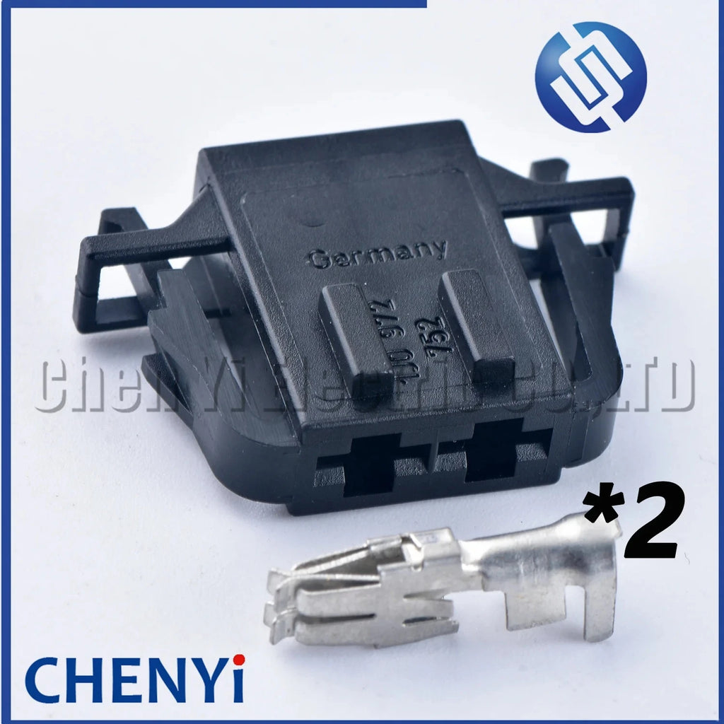 2 Pin Automotive Connector Air Conditioner Blower Motor Plug Socket 1J0 972 752 1J0 972 762 1J0972762 1J0972752