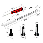 62PCS Stem Puller Installer Tool Kit Tire Valve Stem Puller Set EPDM Snap-in Tire Valve Stem With Valve Core Remover Valve Tool