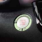 Car Ignition Luminous Sticker Key Ring Auto Key Switch Surrounding Protective Style Decoration Vehicle Glow Fluorescent Keyring