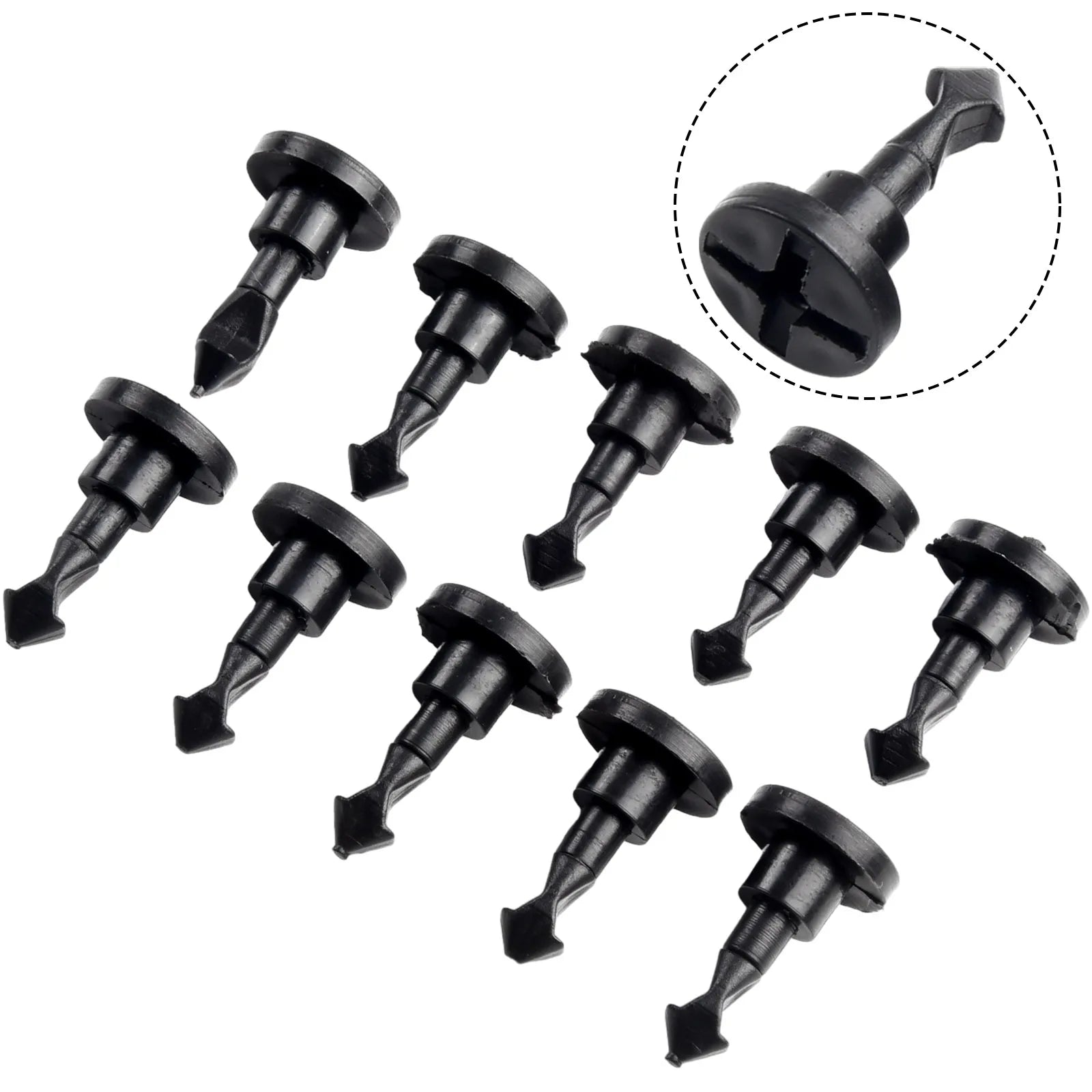 10Pcs Engine Compartment Cover Plate Screw Clips For Porsche For Cayenne 03-10 Engine Compartment Cover Screw Clip