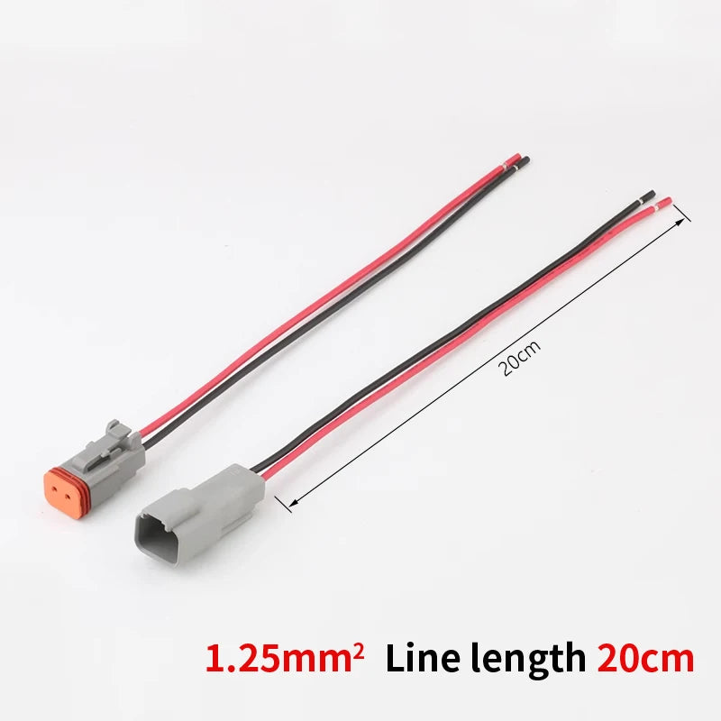 DT06-2S DT04-2P Deutsch male/Female connector 2pin waterproof connector LED spotlight harness plug