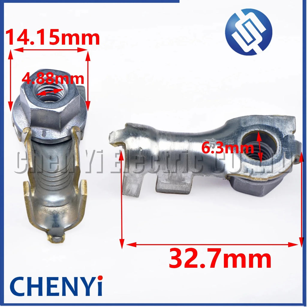 5 Pcs Automotive brass tin plating M6 Screw nut terminal Crimp ring terminal pins 242802-0000 02428020000