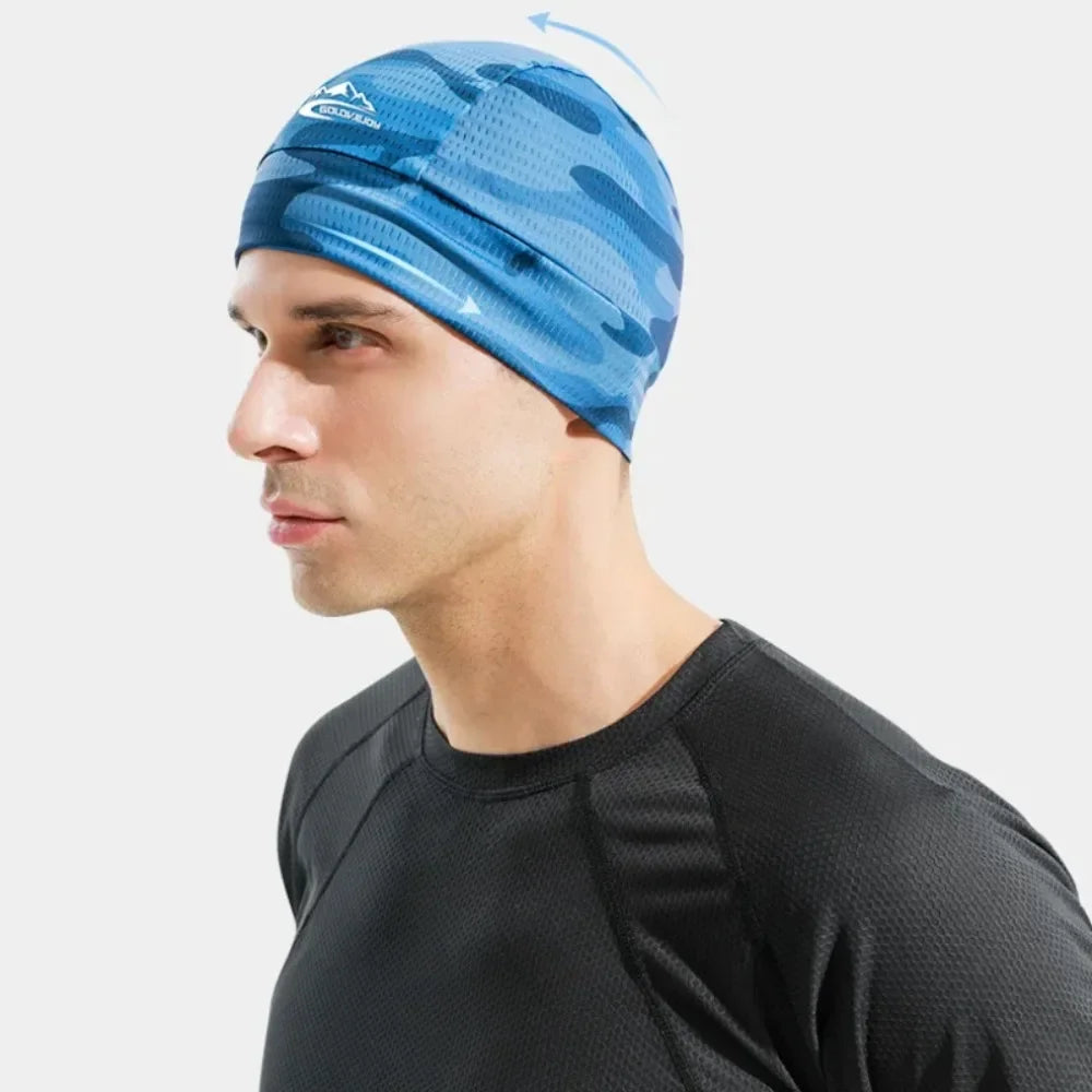 Quick-Dry & Anti-UV Unisex Cycling Cap: Cooling, Sweat-Wicking Helmet Liner for All Outdoor Sports, Easy-Care Fabric Motorcycle