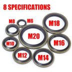 Non-Slip Car High Pressure Fuel Line Drain Plug Gasket Universal Oil Pan Gaskets Accessories Seal M6/M8/M10/M12/M14/M16/M18/M20