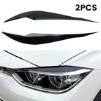 2Pcs F30 Headlight Cover Eyelid Gloss Black Eyebrow For BMW F30 Saloon 2012 to 2018 ABS Plastic Headlight Eyebrow