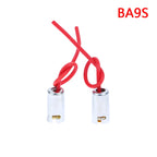 2Pcs BA15S BA15D BA9S T9 Car Brake Light Turn Signal Lamp Holder Bulb Socket Halogen Headlamp Pigtail Connector Holder