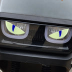 Compact Night Light 3D Devil Eye Stickers Motorcycle Electric Scooter Modified Decorative Front Stickers Windshield Stickers
