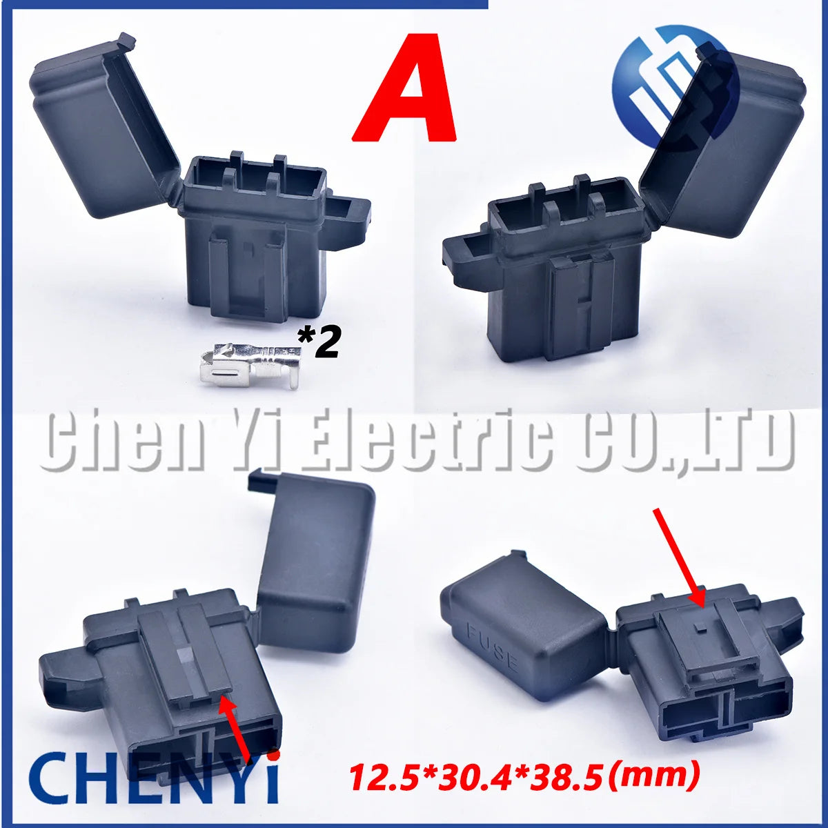 5 set Automotive insurance box Xenon lamp accessories fuse box BX2017A BX2017D BX2017 Medium Car Fuse Holder with Crimp Pins