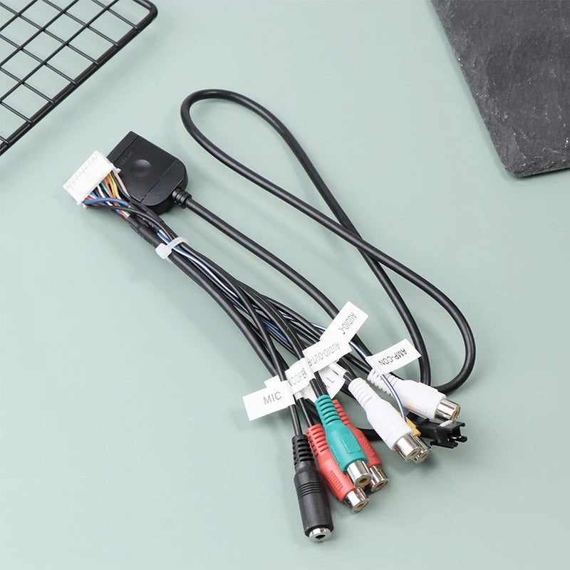 2024 New Sim Card Slot Adapter For Android Radio Multimedia Gps 4G 20pin Cable Connector Car Accsesories Wires Replancement Part