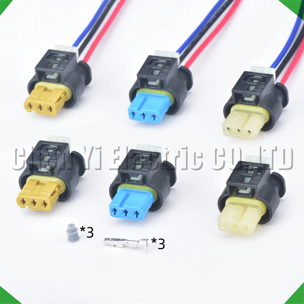 3 pin auto connector reversing radar camshaft sensor plug 805-121-522 805-121-523 805-1...