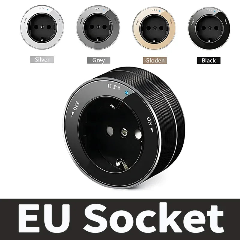 Power Track Home Appliances Universal Socket Electric Plug Adapter With USB,Wall Mount Power Strip with Removable Outlet Adapter