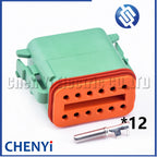 12 Pin Waterproof Connector Plug DT06-12S DT04-12P DT06-12SB DT04-12PB DT06-12SC DT04-12PC DT06-12SD DT04-12PD with Pins