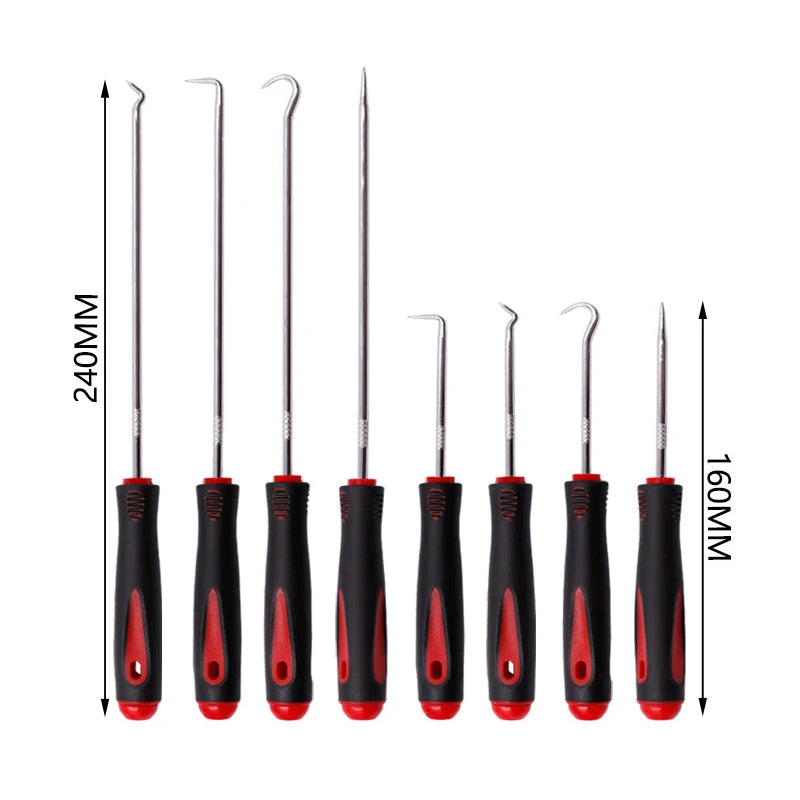 4Pcs Car Auto Vehicle Oil Seal Screwdrivers Set O-Ring Seal Gasket Puller Remover Pick Hooks Durable Tools
