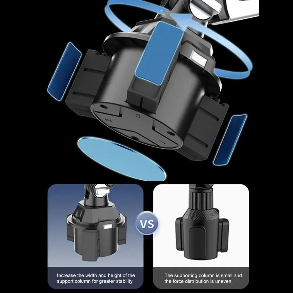 Magnetic Cup Holder Phone Mount for Car - Universal Phone Holder Stand, One-Hand Operation, Hands-Free Car Mount Holder Amagi