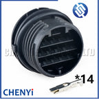 14 Pin Automotive connector male or female Car door Wire harness plug 98958-1021 with Pins For Peugeot Citroen Renault
