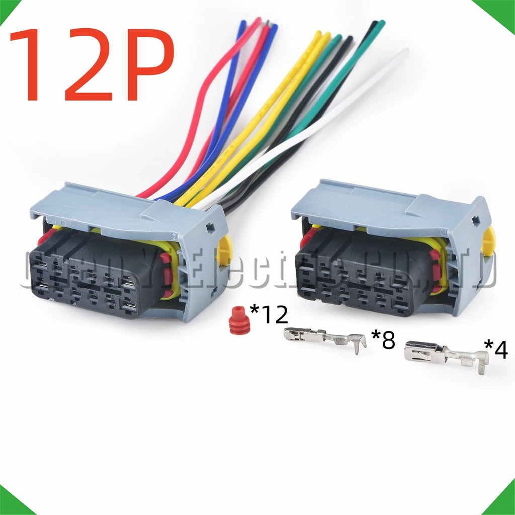 12-pin auto connector automotive connectors front bumper electric harness 284848-1