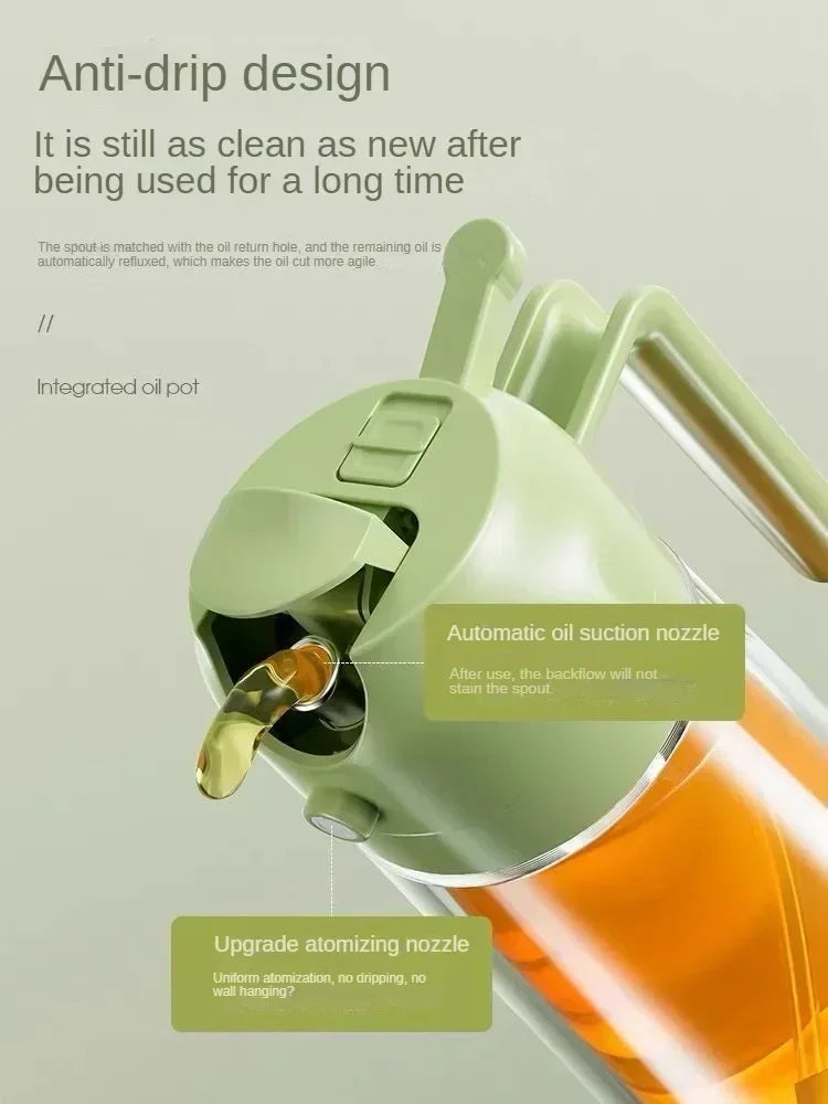 Glass Oil Spray Can Can Spray Dual-use Kitchen Utensils Glass Oil Bottle Press Type Spray Kitchen Tools Outdoor Barbecue Amagi