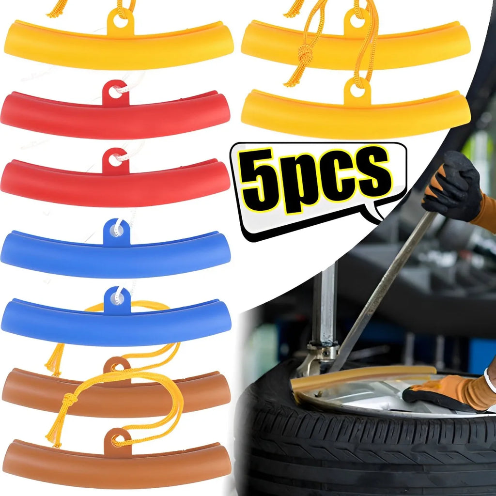 Car Motorcycle Wheel Guard Rim Protectors Red Bicycle Car Wheel Rim Protector Tyre Changer Guard Tire Change Protection Tool