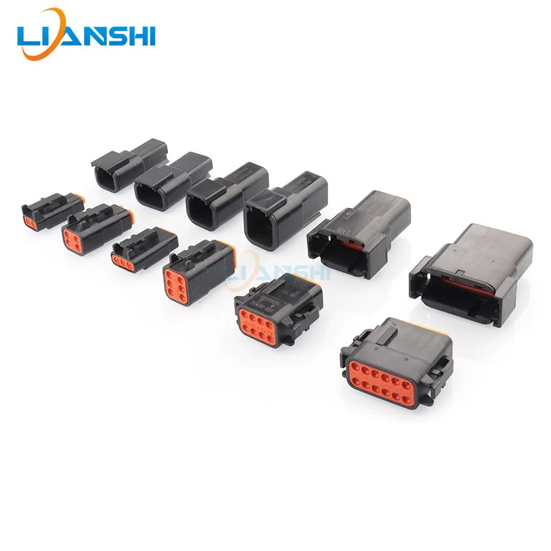DTM04-2P-E004 automotive connector, Dechi plug-in, DTM06-2S-E004 waterproof plug for heavy truck wiring harness