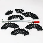 62PCS Stem Puller Installer Tool Kit Tire Valve Stem Puller Set EPDM Snap-in Tire Valve Stem With Valve Core Remover Valve Tool