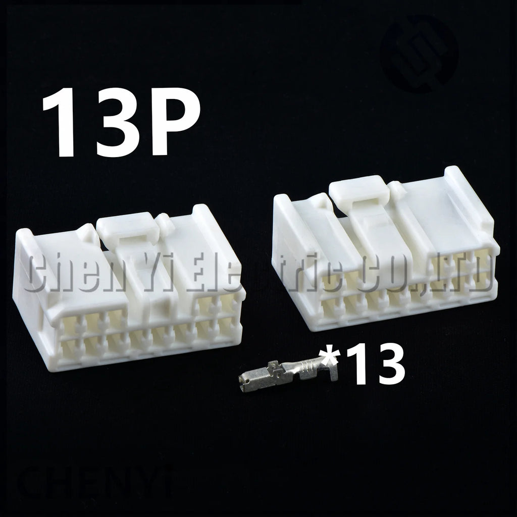 13 Pin Automotive Junction Box connector mid amplifier harness plug 7283-1730 1300-4682 4F1340-000 90980-11695 For Toyota Lexus